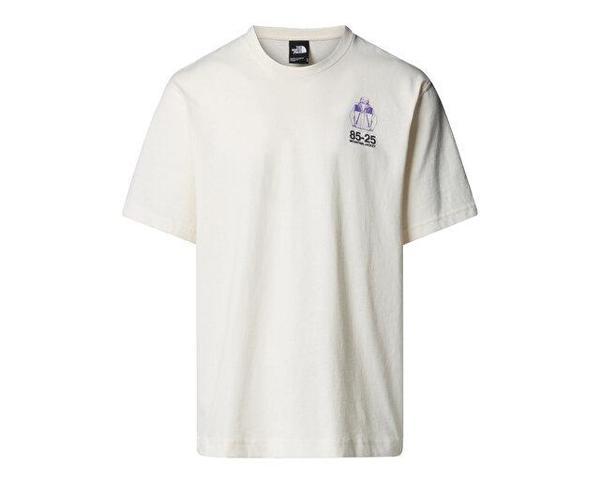 The North Face U S/S Mnt Jacket Anniversary  Relaxed Te Unisex Günlük Tişört NF0A8DN5QLI1 Beyaz - Image 1