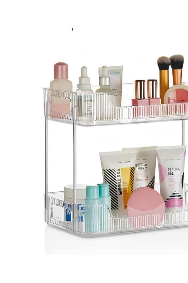 Ar armese Via Organizer 2 Layer Mutfak Banyo Düzenleyici 2 Katlı Organizer 31 x 17 x 26 cm Org-06 - Image 1