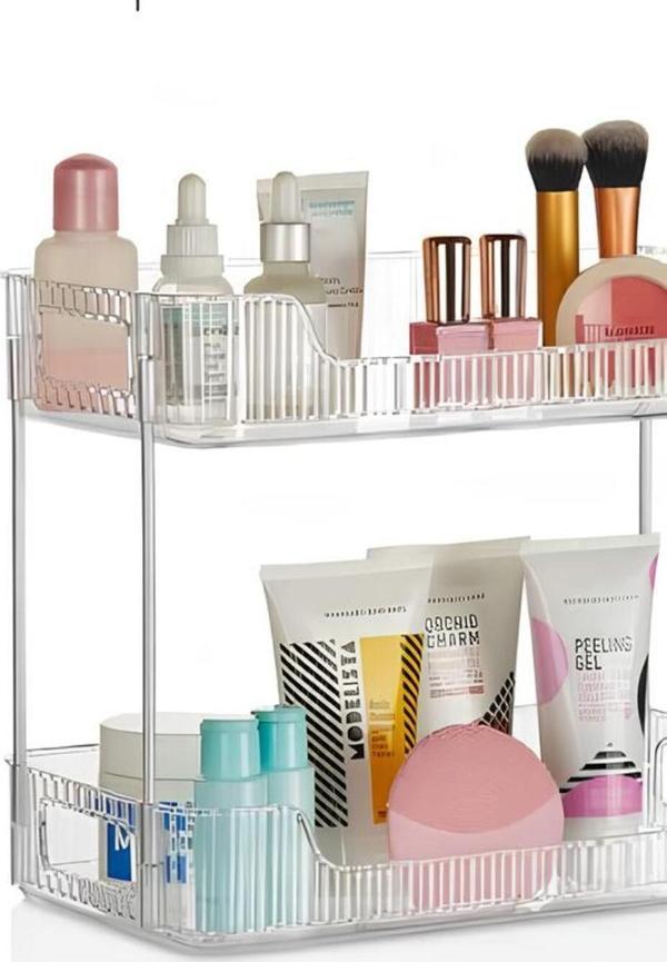 Ar armese Via Organizer 2 Layer Mutfak Banyo Düzenleyici 2 Katlı Organizer 31 x 17 x 26 cm Org-06 - Image 1