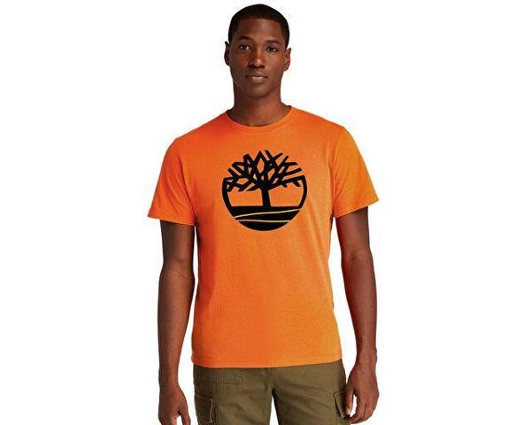 Timberland Ss Kennebec River Tree Logo Tee Erkek Günlük Tişört TB0A2C2R8041 Sarı - Image 1