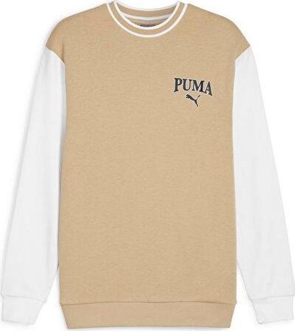 Puma Squad Crew Erkek Günlük Sweatshirt 67897083 Krem - Image 1