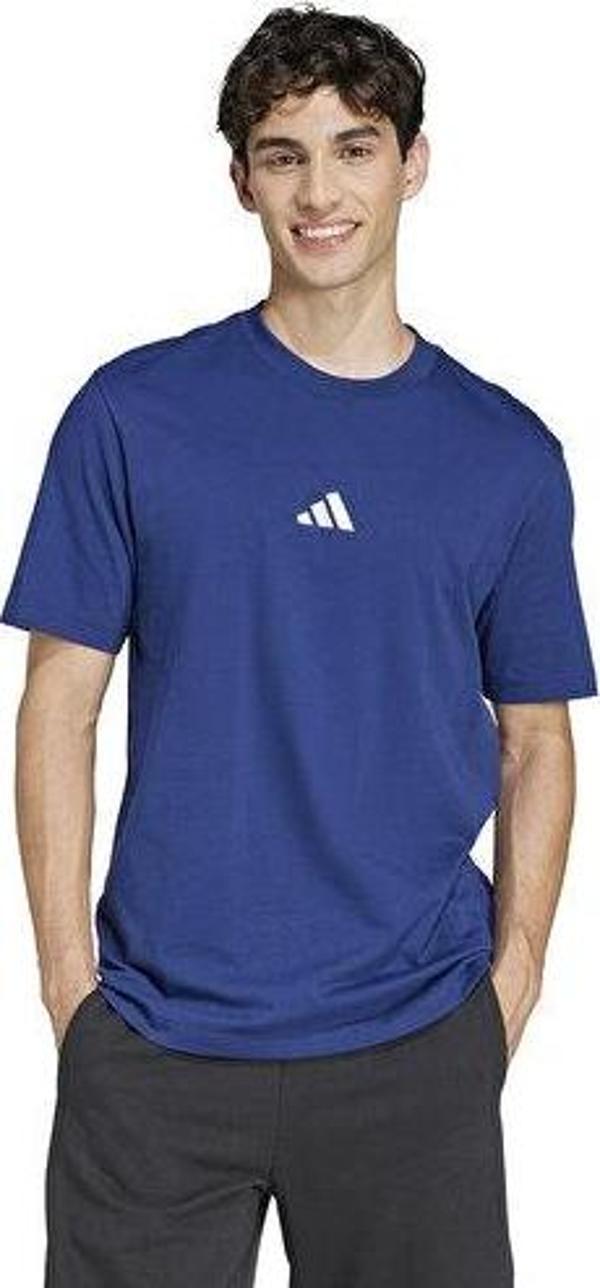 Adidas M Sl Sj T Erkek Günlük Tişört JF1093 Lacivert - Image 1