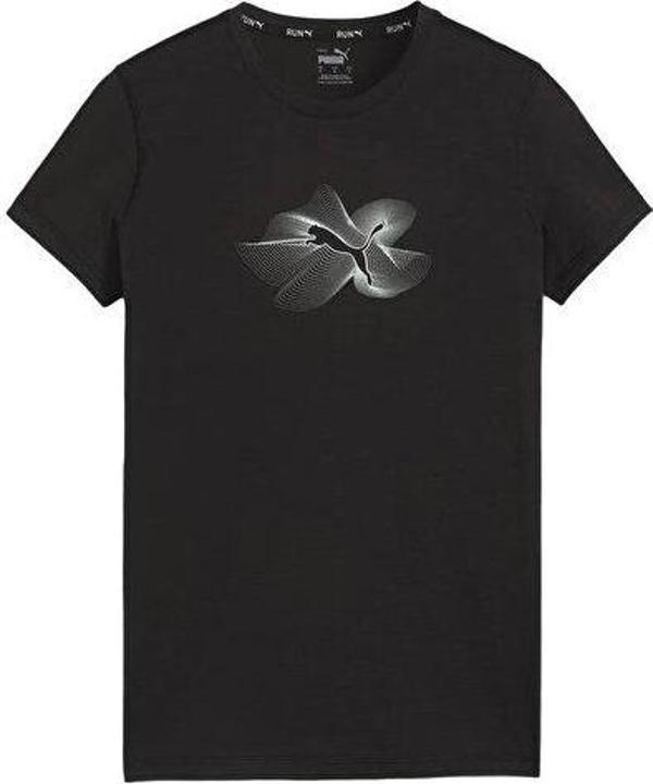 Puma Women's Radiant Run Tee Kadın Günlük Tişört 52512301 Siyah - Image 1