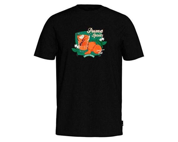 Puma Graphics Puma Spritz Tee Erkek Günlük Tişört 62541401 Siyah - Image 1