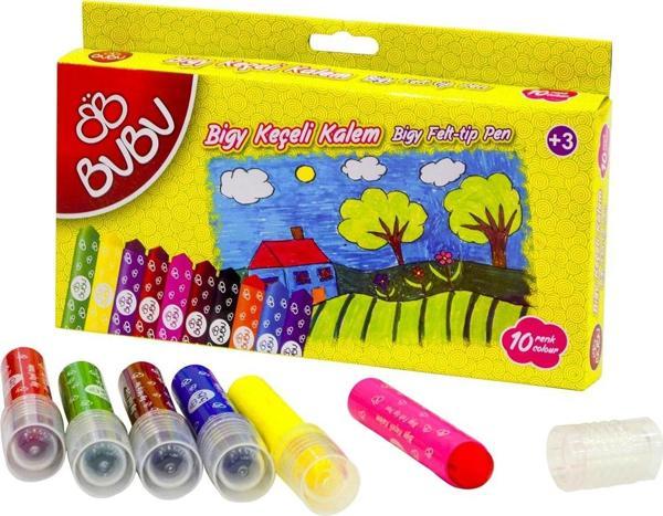 Bu-Bu Keçeli Kalem Bigy 10 Renkli Keçeli Kalem - Image 1
