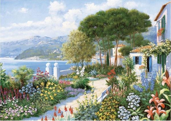2000 Parça Puzzle Yap boz Renkli Bahçe 68x96 Keskin Color Puzz - Image 1