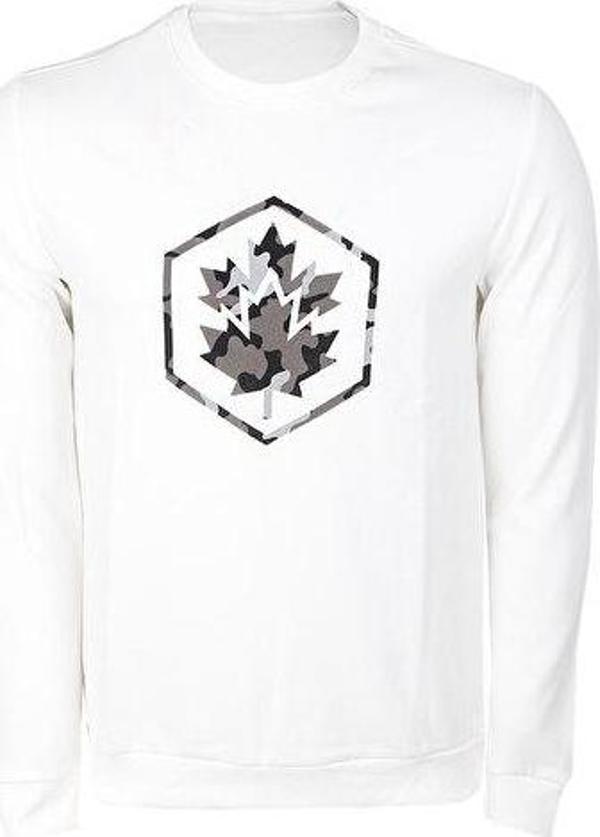 Lumberjack 3W Ml Nedcamo B 16Khk08 3Pr Erkek Günlük Sweatshirts 101480426 Beyaz - Image 1