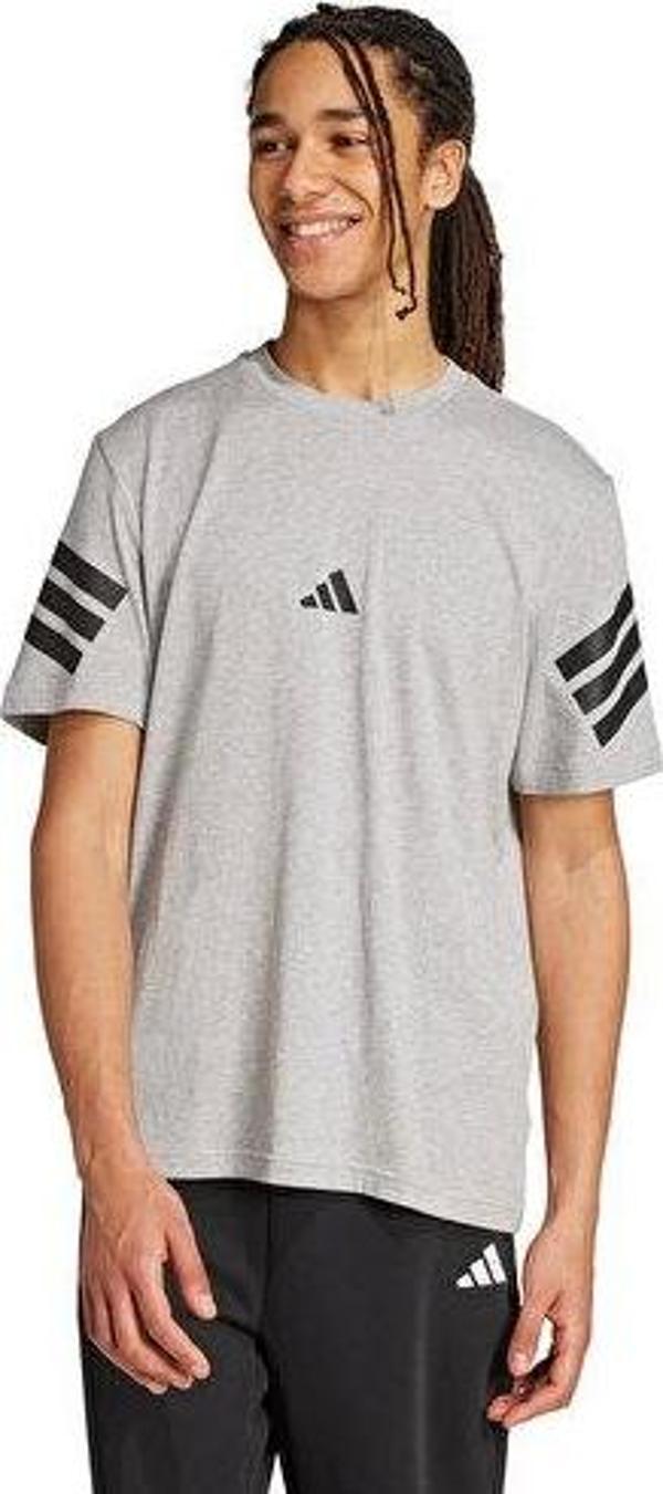 adidas M Fı 3S Reg T Erkek Günlük Tişört JW4785 Gri - Image 1