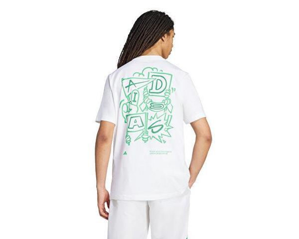 adidas M Stad Crowd T Erkek Günlük Tişört JX7475 Beyaz - Image 1