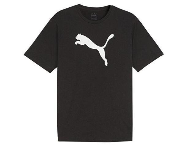 Puma Teamrise Logo Jersey Cotton Erkek Günlük Tişört 65870503 Siyah - Image 1