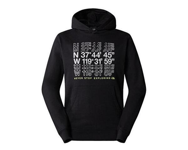 The North Face M SS24 Coordinates Hoodie Erkek Günlük Sweatshirt NF0A87EAJK31 Siyah - Image 1