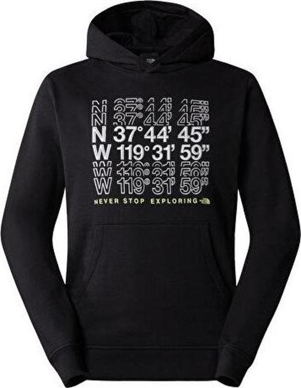 The North Face M SS24 Coordinates Hoodie Erkek Günlük Sweatshirt NF0A87EAJK31 Siyah - Image 1