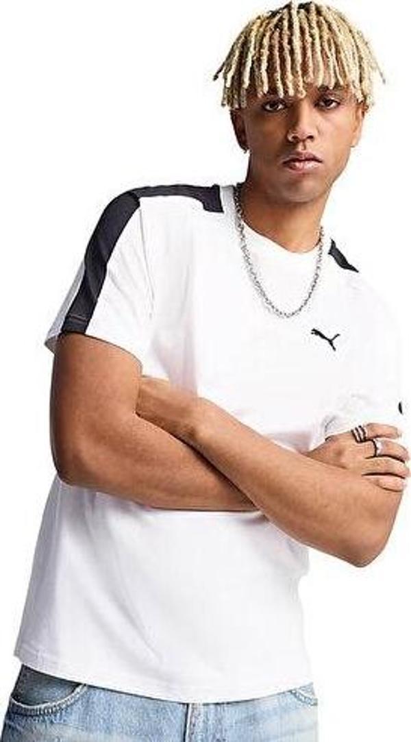 Puma T7 Tee Erkek Günlük Tişört 62959202 Renkli - Image 1