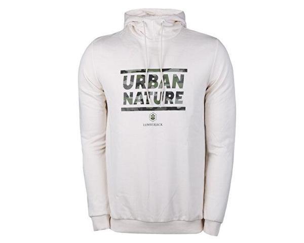 Lumberjack M Sd4005 Urbanature Hoodie 2Pr Erkek Günlük Sweatshirts 100002973 Krem - Image 1