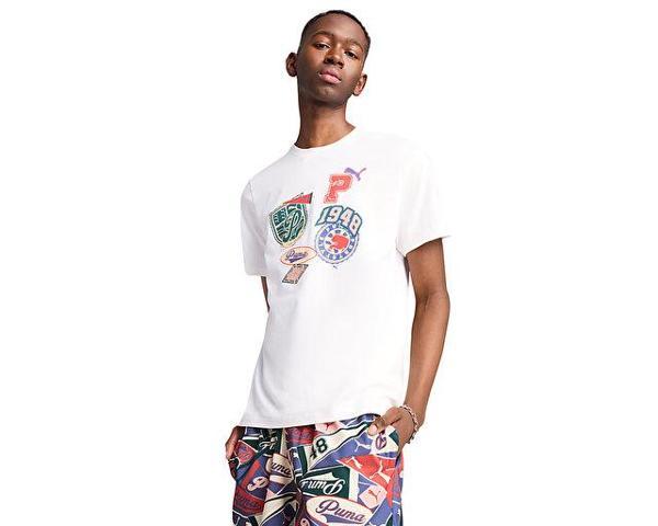 Puma Wardrobe Ess Graphic Tee Erkek Günlük Tişört 62962702 Renkli - Image 1