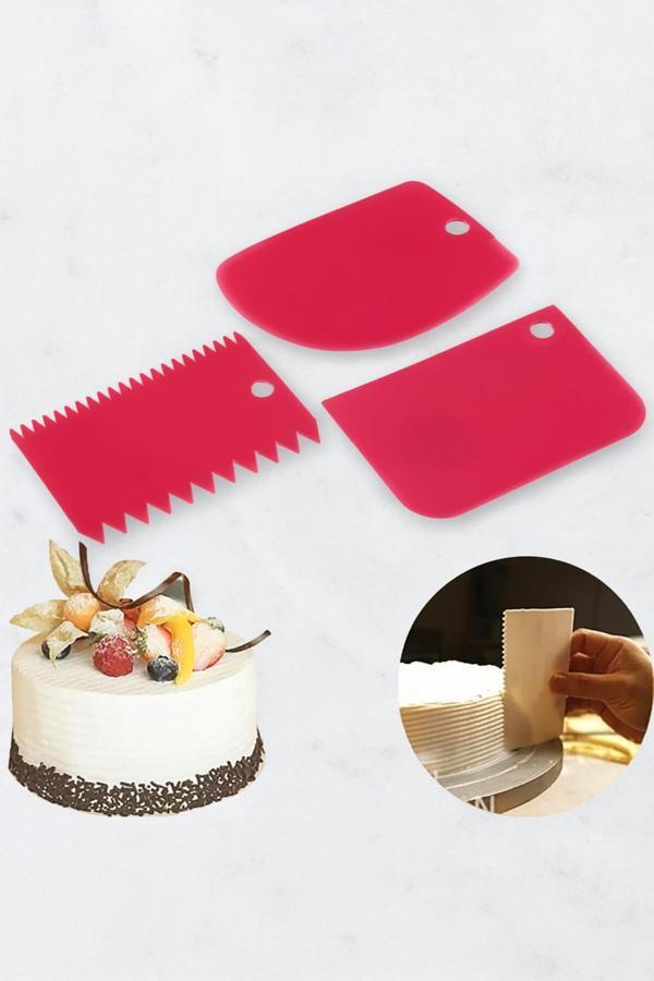 Ar armese 3'lü Hamur Kazıyıcı Set ( Kesici Kazıyıcı Dekoratör ) Kp-101 - Image 1