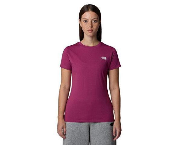 The North Face W Ss Sd Slim Tee Kadın Günlük Tişört NF0A87NH6EO1 Pembe - Image 1