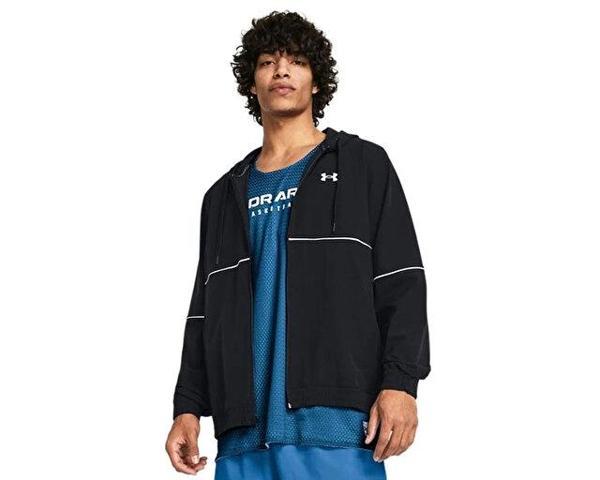 Under Armour Ua Zone Woven Jacket Erkek Günlük Ceket 1383400-001 Siyah - Image 1