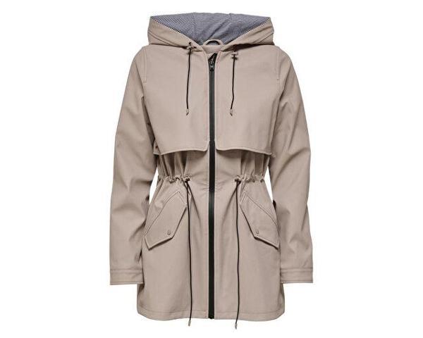 Only Onlrace Short Raincoat Otw Kadın Günlük Ceket 15161241-FEATHER-GREY Gri - Image 1