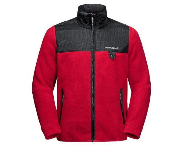 Jack Wolfskin Dna Grizzly M Erkek Outdoor Polar Ceket 1709981-2102 Kırmızı - Image 1
