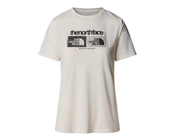 The North Face W Foundation Tee Graphic 1 Kadın Günlük Tişört NF0A8BRZQLI1 Beyaz - Image 1