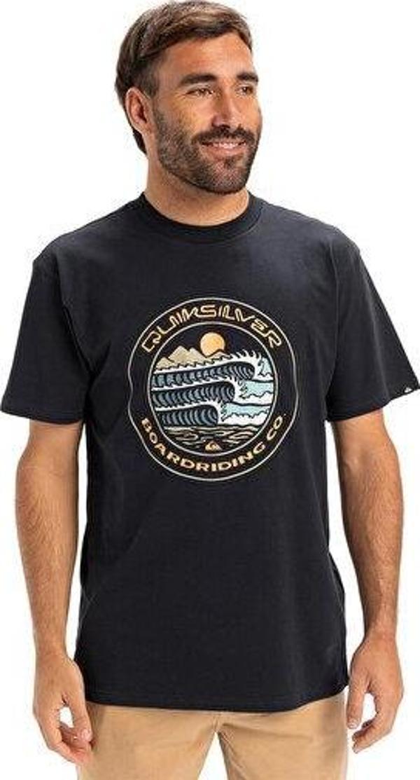 Quiksilver Ev Three Seas Ss Erkek Günlük Tişört EQYZT08051-KTP0 Lacivert - Image 1