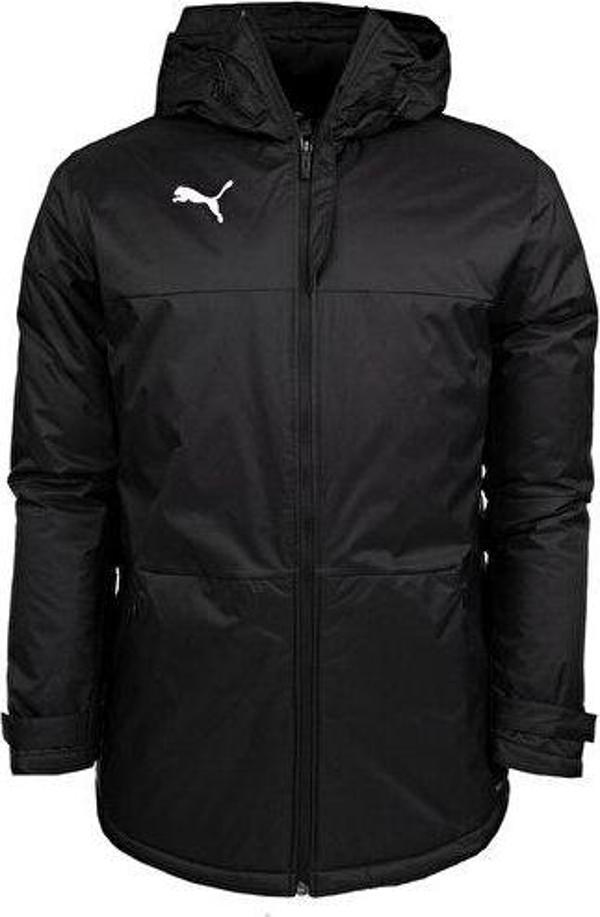 Puma Teamfinal Parka Jacket Erkek Futbol Antrenman Su Geçirmez Ceket 65649603 Siyah - Image 1
