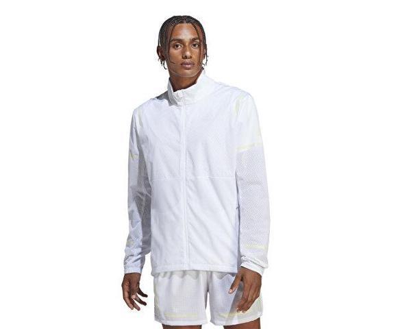 adidas X-City Ran Jkt Erkek Koşu Ceketi HM8448 Beyaz - Image 1