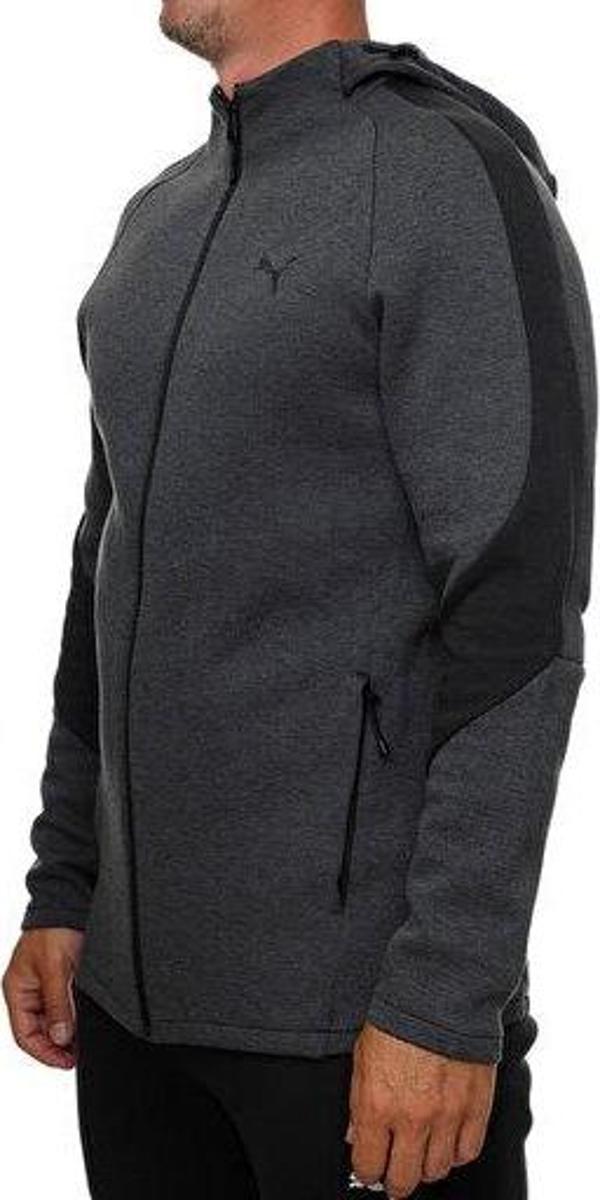 Puma Evostripe Core Fz Hoodie Erkek Günlük Ceket 63152907 Gri - Image 1