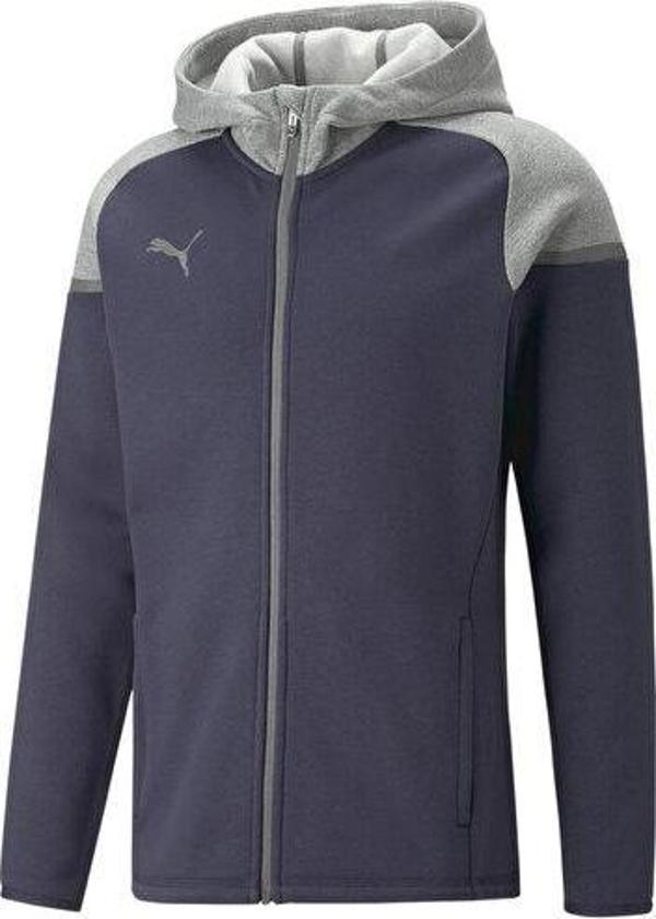 Puma Teamcup Casuals Hooded Jkt Erkek Futbol Ceketi 65798706 Lacivert - Image 1