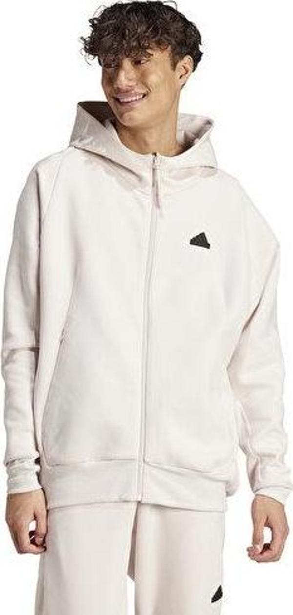 adidas M Z.N.E. Pr Fz Erkek Günlük Ceket IR5229 Bej - Image 1