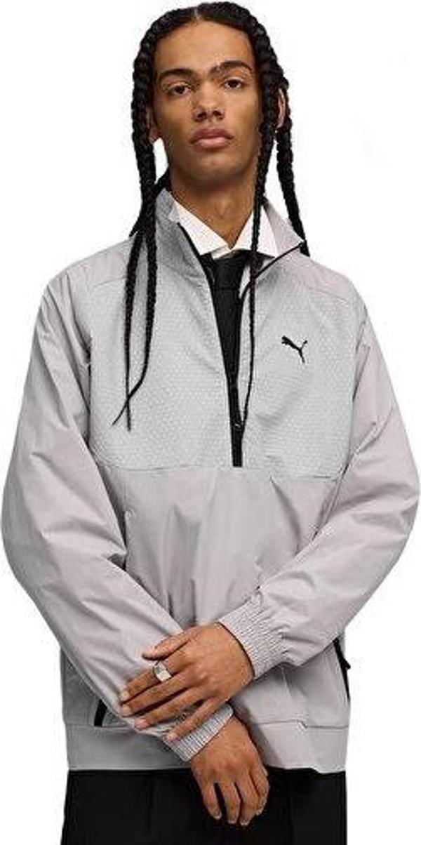 Puma Pumatech Half-Zip Crew Erkek Günlük Ceket 63210163 Gri - Image 1