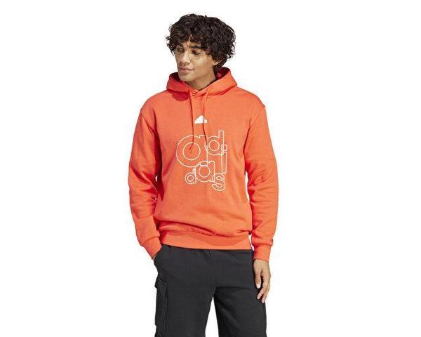 adidas Bl Fl Hd Q1 Gd Erkek Günlük Sweatshirt IS1991 Turuncu - Image 1