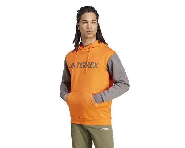 adidas Mt L Logo Hd Erkek Günlük Sweatshirts IX7718 Turuncu - Image 1
