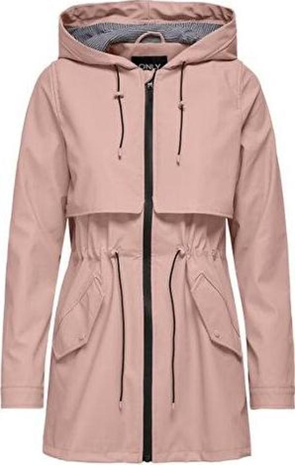 Only Onlrace Short Raincoat Otw Kadın Günlük Ceket 15161241-ROSE-SMOKE Pembe - Image 1