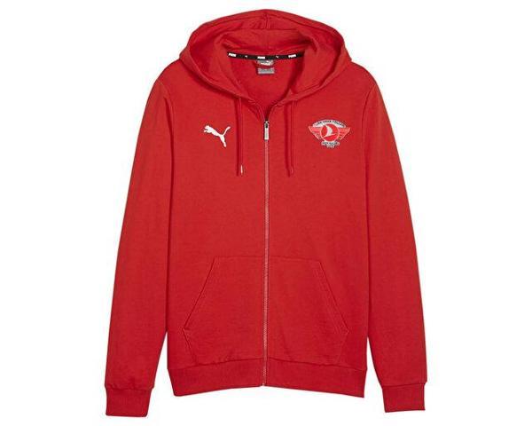 Puma Turk Hava Yolları Swetshirt Türk Hava Yolları Erkek Futbol Antrenman Ceketi THY-65859501 Kırmızı - Image 1