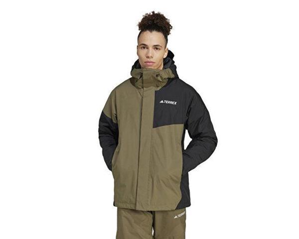 adidas Terrex Mt 2L Insul Jkt Erkek Outdoor Montu IT3206 Haki - Image 1