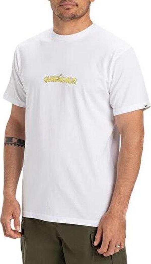 Quiksilver Ev Disconnect Effects Ss Erkek Günlük Tişört EQYZT08049-908 Beyaz - Image 1