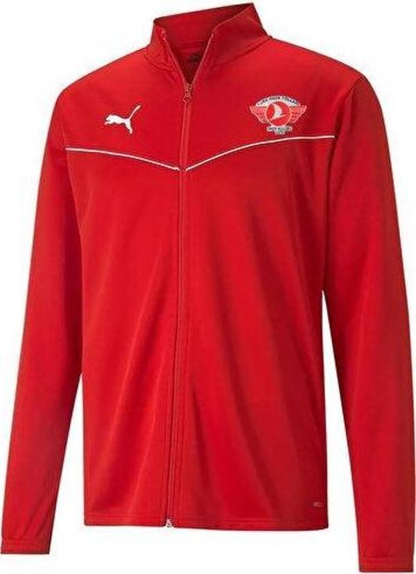 Puma Turk Hava Yolları Antrenman Ceket Türk Hava Yolları Erkek Futbol Antrenman Ceketi THY-65739201 Kırmızı - Image 1