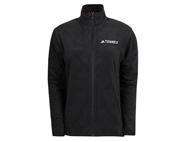 adidas W Mt Ess Fz Fl Kadın Outdoor Polar Ceket JX5078 Siyah - Image 1