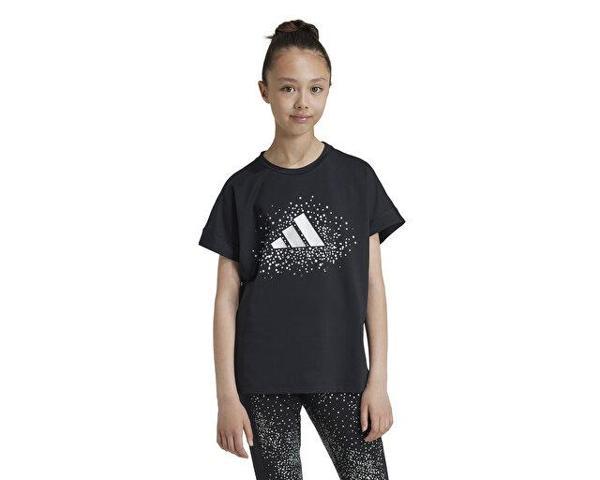 adidas Jg Gl Tee Çocuk Günlük Tişört IW3284 Siyah - Image 1