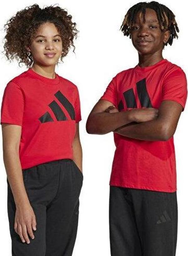 adidas J Bl Tee 160 Çocuk Günlük Tişört JC9664 Kırmızı - Image 1