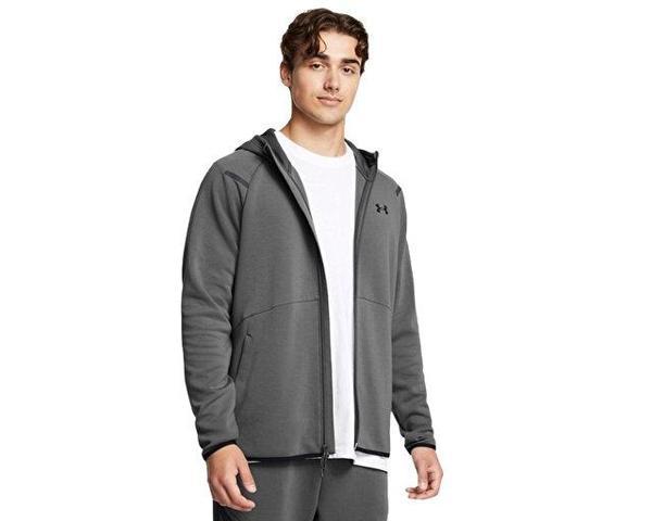 Under Armour Ua Unstoppable Flc Erkek Günlük Ceket 1389352-025 Gri - Image 1