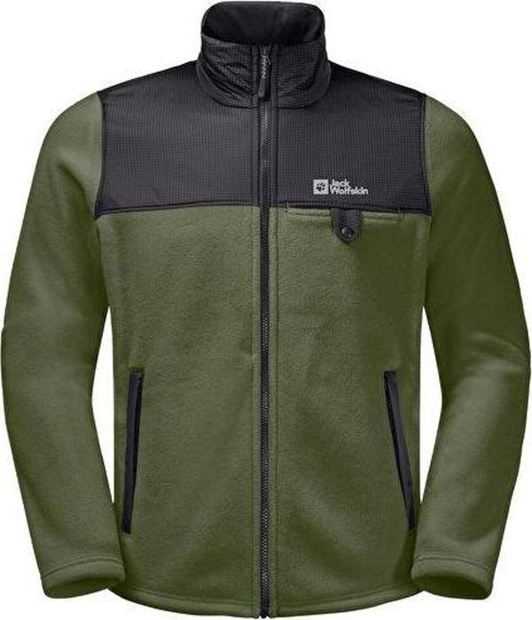 Jack Wolfskin Dna Grizzly Fz Erkek Outdoor Polar Ceket 1709982-4129 Haki - Image 1
