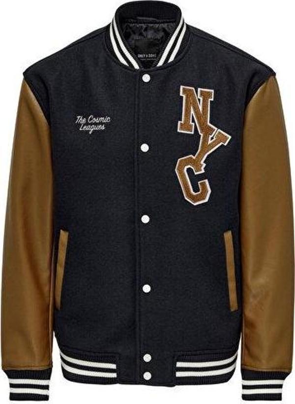 Only Onsjay Varsity Jacket Otw Erkek Günlük Ceket 22022572-DARK-NAVY 1399,99 - Image 1