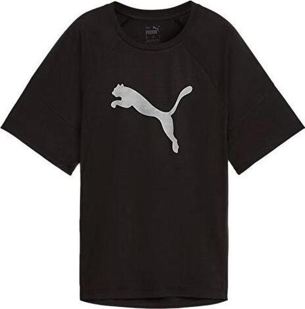 Puma Evostripe Graphic Tee Kadın Günlük Tişört 67787601 Siyah - Image 1