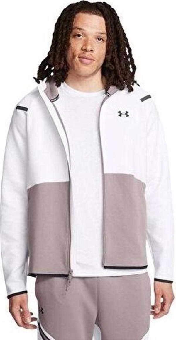 Under Armour Ua Unstoppable Flc Erkek Günlük Polar Ceket 1389352-015 Beyaz - Image 1