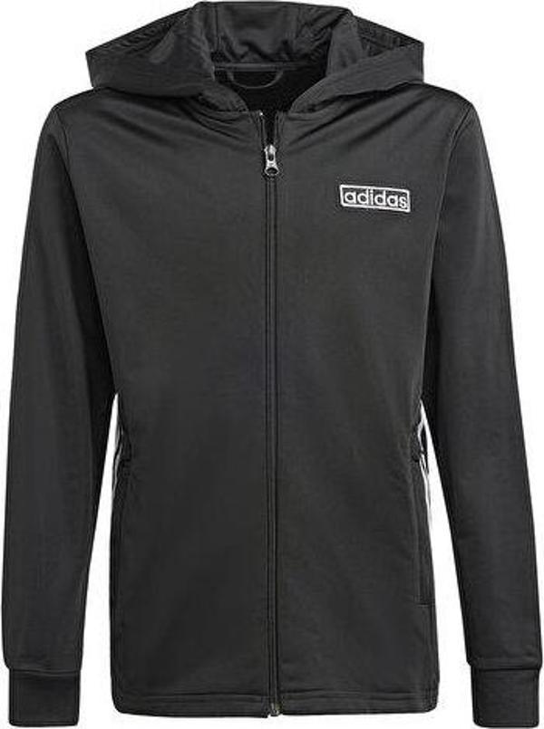 adidas Fz Hoodie Çocuk Günlük Ceket IT5466 Siyah - Image 1
