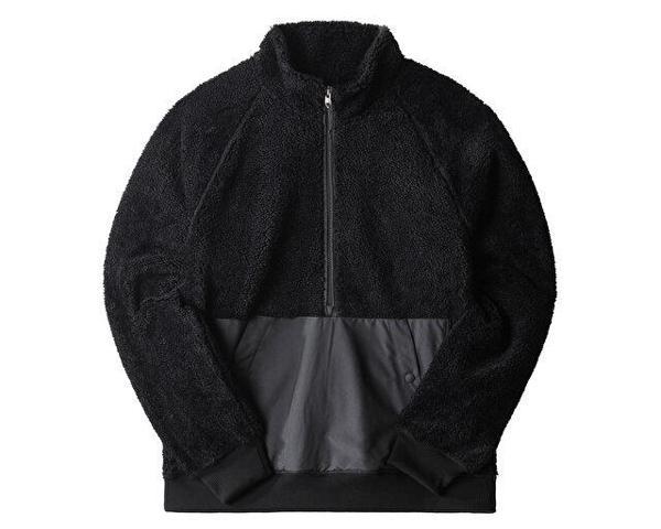 The North Face M Ridge Fleece 1/4 Zip Erkek Outdoor Polar Ceket NF0A5A82JK31 Siyah - Image 1