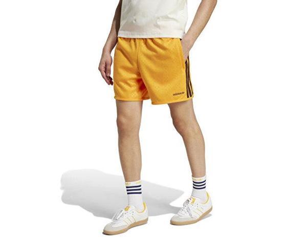 adidas 80S Knit Sprint Erkek Günlük Şort JC6514 Sarı - Image 1